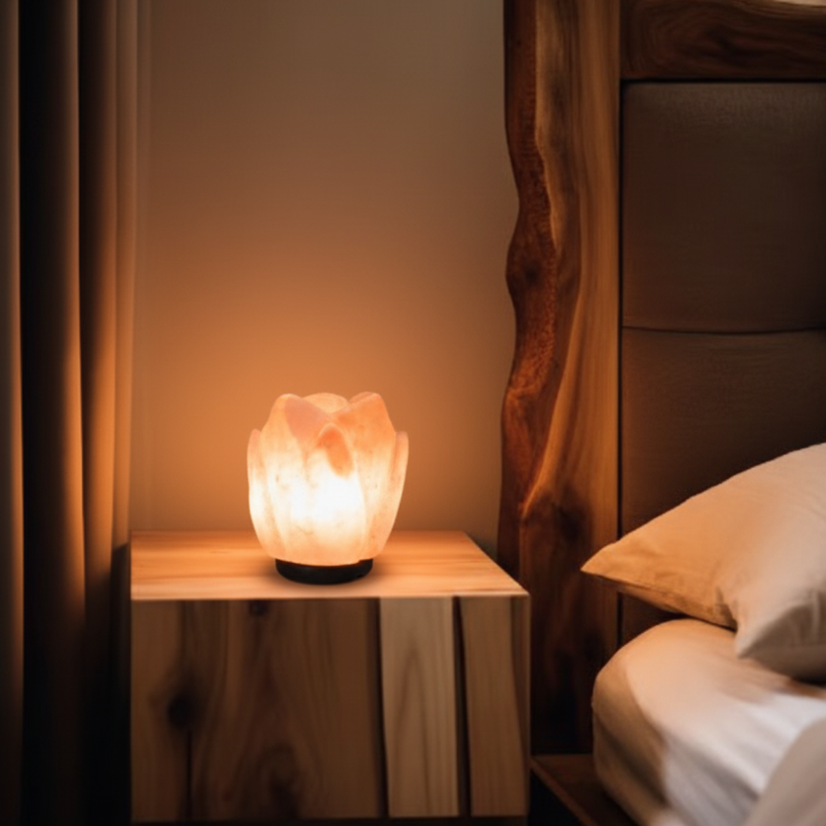 Flower Shape Himalayan Salt Lamp