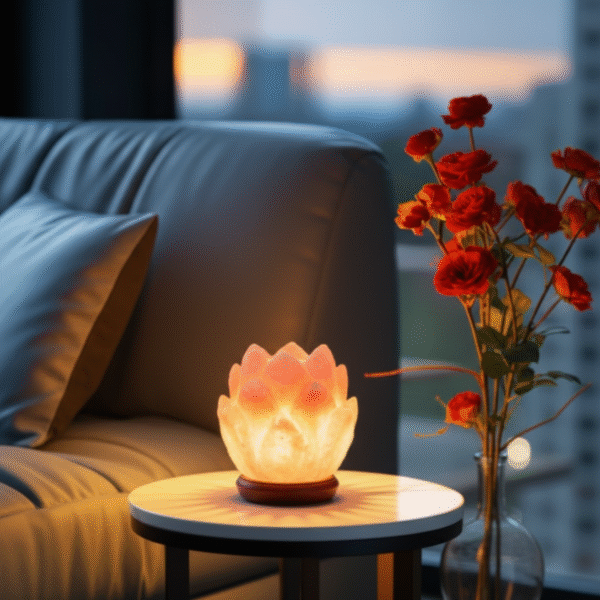 Flower Shape Himalayan Salt Lamp