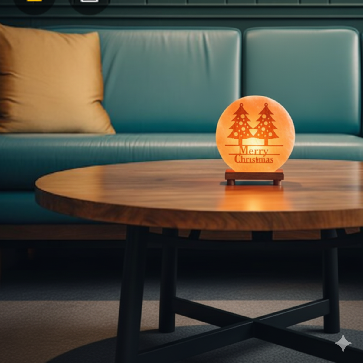 3D Christmas Salt Lamp