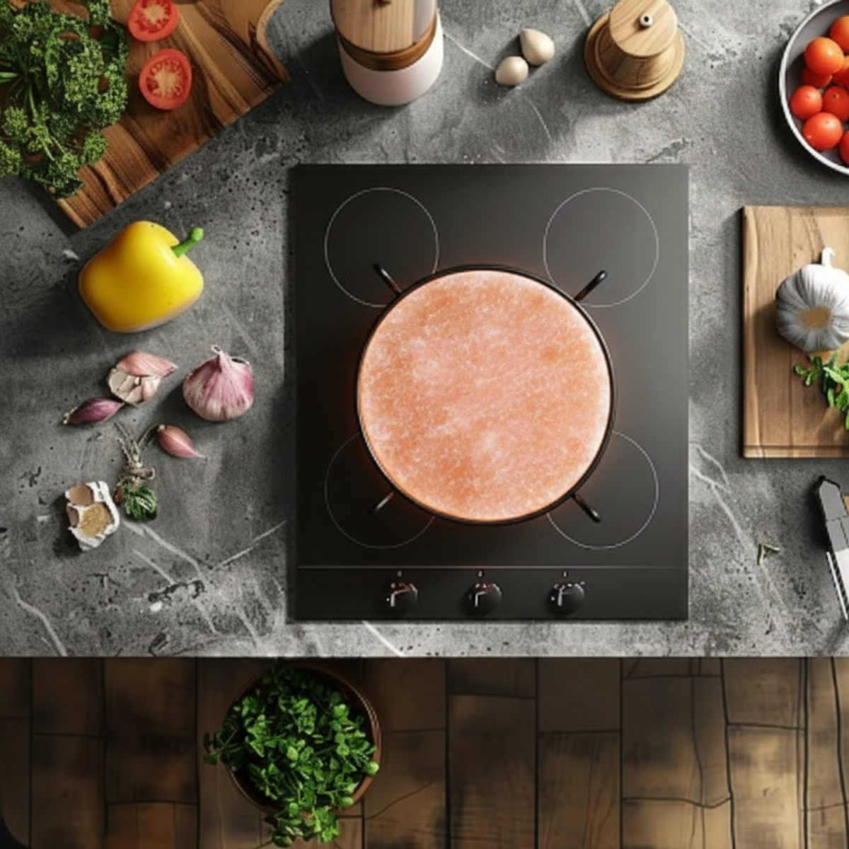 Pink Salt Cooking Tile (Round) – 1.5×8