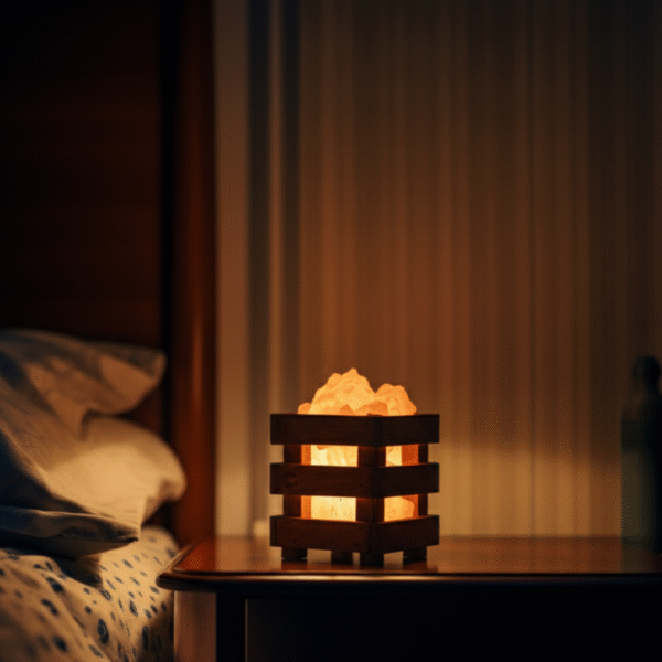 USB Wood Frame Himalayan Salt Lamp