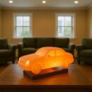 Pink Himalayan Salt Car – Hand-Carved Natural Salt Decorative Sculpture